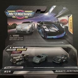 Micro Machines Bugatti Heritage Chase Rare