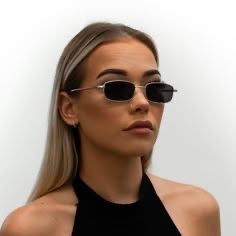 Black Metal Retro Style Sunglasses 