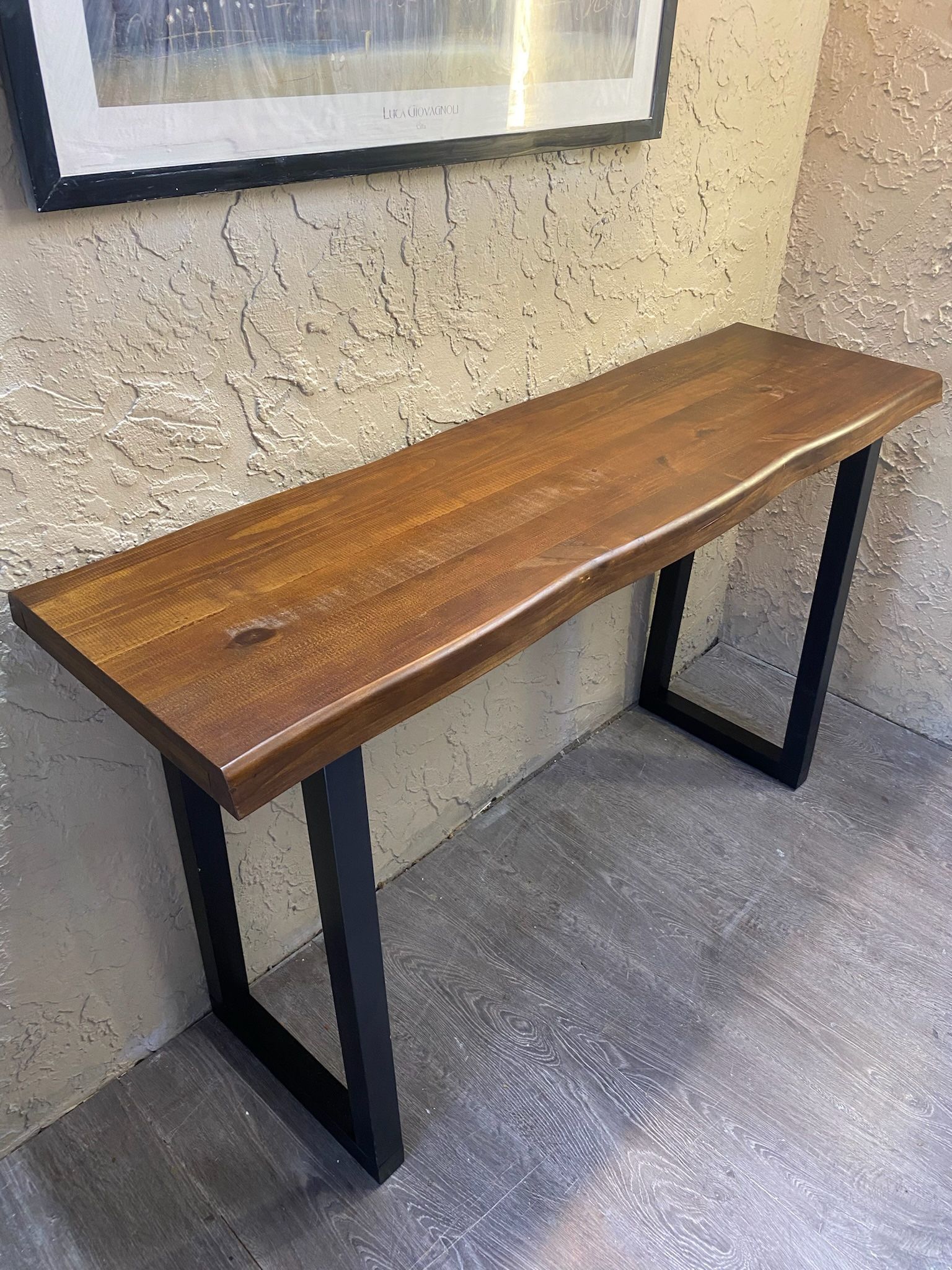 RUSTIC SOLID PINE - Jennings 60-inch Counter Bar Table By Steve Silver Company - Local Delivery For A Fee - See My Items