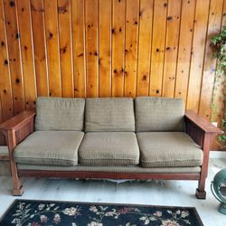 Green Craftsman Sofa Couch