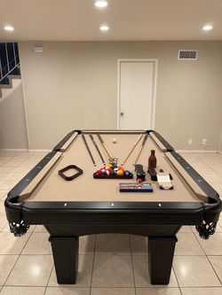 Billiard Table with Full Accessory Set