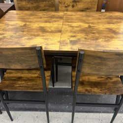 Dining Table With 4 Chairs 