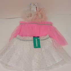 NEW 2 size 12 mo baby girl tutu with undershort and 2 scrunchies $8 FIRM for ALL!