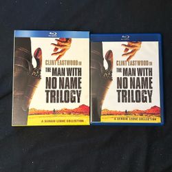 The Man With No Name Trilogy Blu Ray Movies. A Fistful Of Dollars. For A Few Dollars More And The Good The Bad And The Ugly