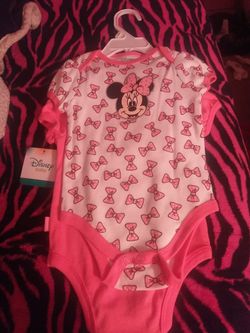 3pc Minnie Mouse Onesie Set