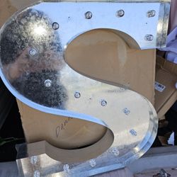 Metal Letters With Lights