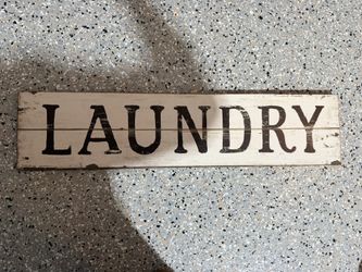 Farmhouse laundry sign Pier 1.
