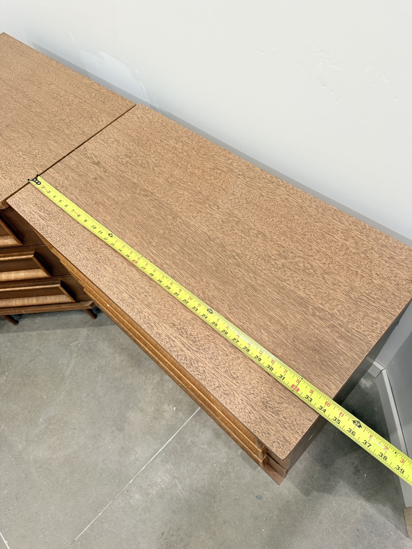 Modular mid-century modern desk + dresser/credenza set