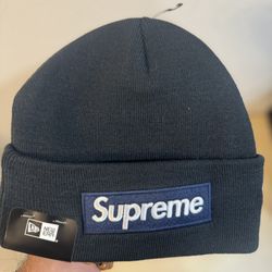 Supreme New Era Box Logo Beanies Navy, Grey And Olive