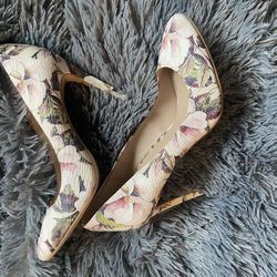 BCBGeneration Floral Print Heels 