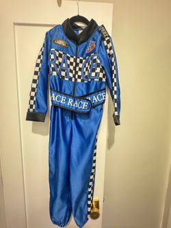 Kids Blue Race Car Driver Costume