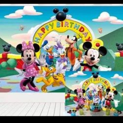 Mickey and friends banner
