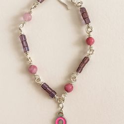 Pink Ribbon Breast Cancer Bracelet