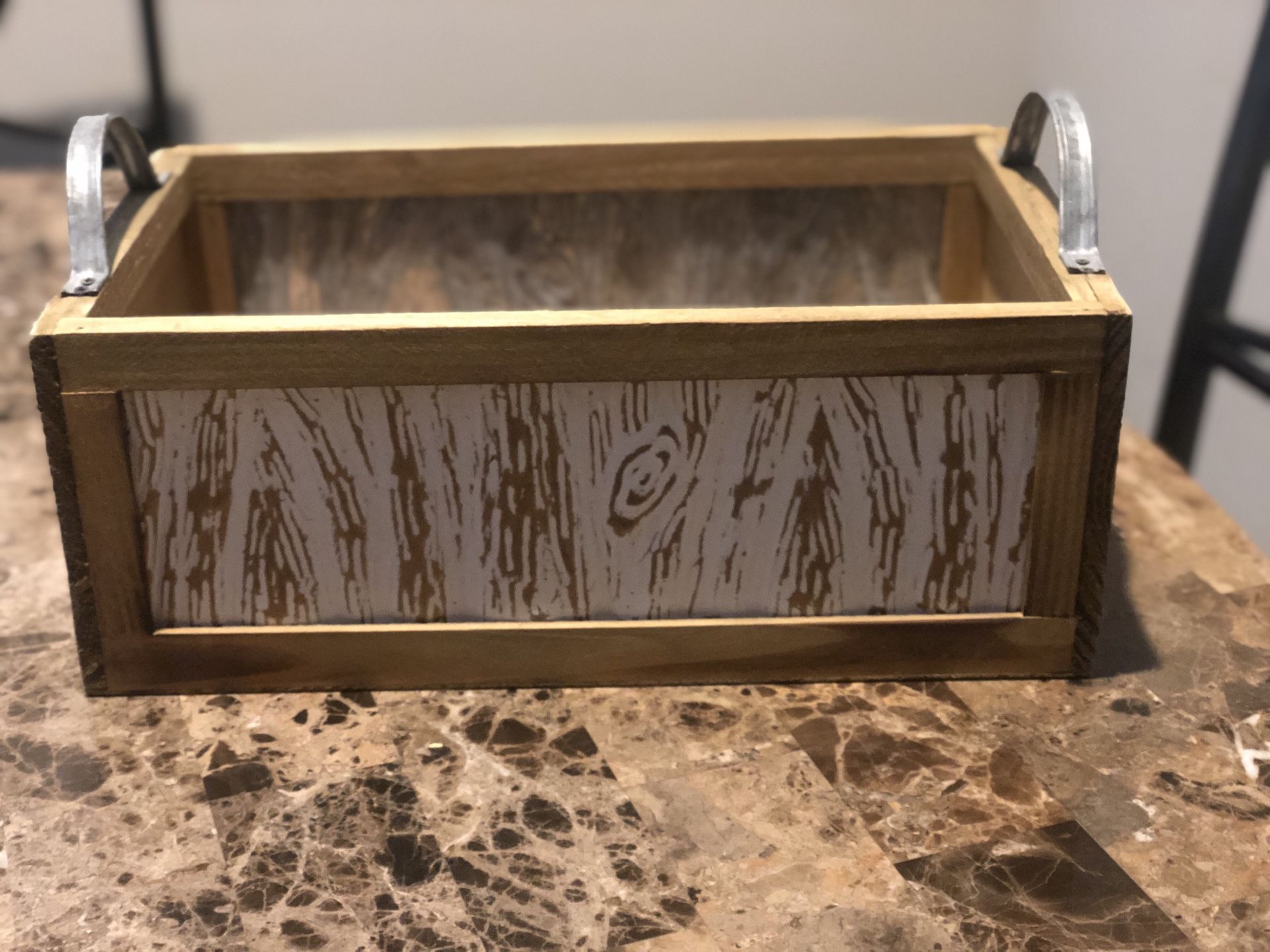 FREE small wooden box with handles