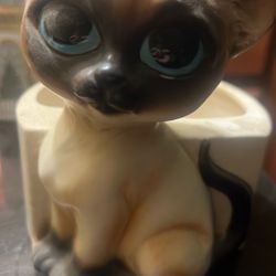Adorable Antique Siamese Cat Pot Plants 🪴 