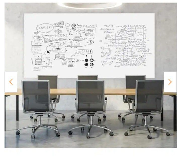 8' x 4' magnetic porcelain dry erase board