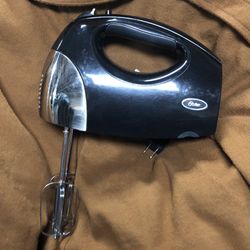Oster Black Hand Mixer With 2 Beaters