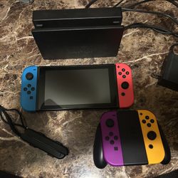 Nintendo Switch 1 Handheld + Console + 3 Games
