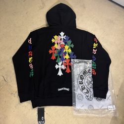 Chrome Hearts black cross hoodie