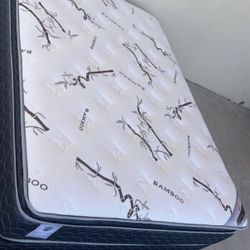 Set Full Size New Royal Memory Foam Pillow Top Mattress And Box Spring 