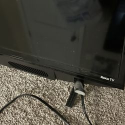 Roku TV Flat Screen 32 Inch Smart Television With Stand And Power Cord