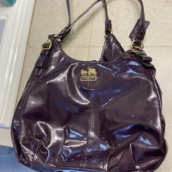Purple Coach Purse