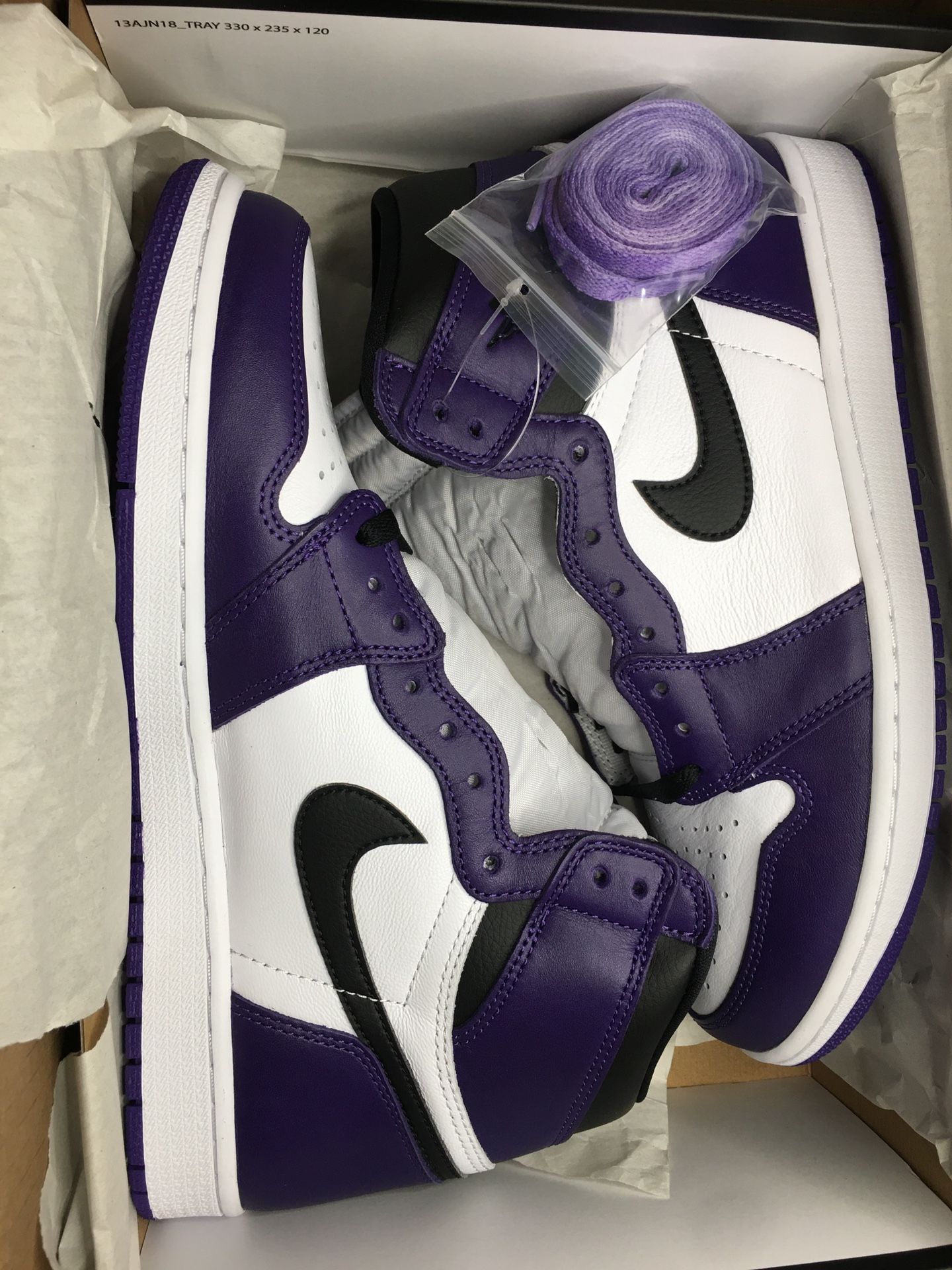 Jordan 1 Retro High OG Court Purple 2.0 (2020) US Men’s Size 11