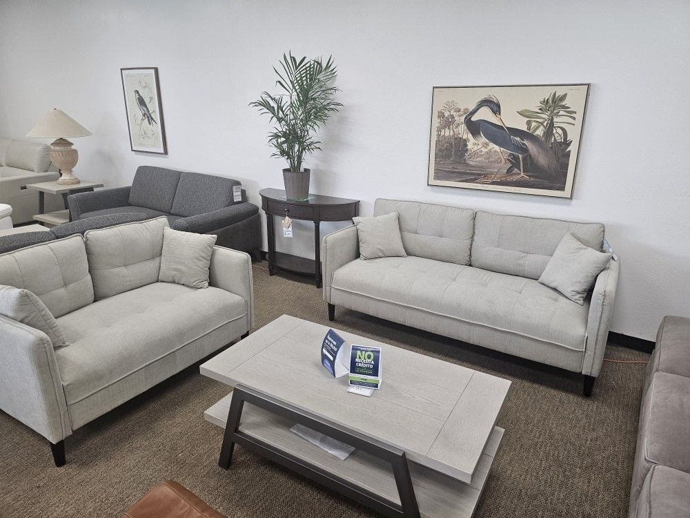 Discounted Sofa Set- $698For Both Sofa And Loveseat 