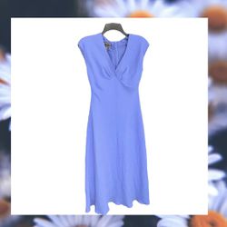 Jones Wear Cornflower Blue Lined Sleeveless Maxi Dress Women Sz 8