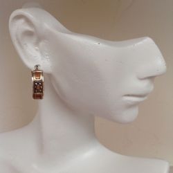 Hoop Earrings, Silver - Brass - Copper 