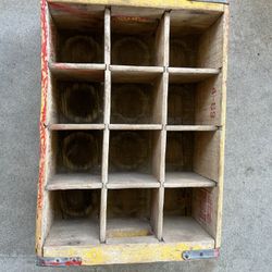 Vintage Coca-Cola Soda Pop Wood Crate