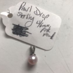 Sterling Silver Pink Pearl Pendant
