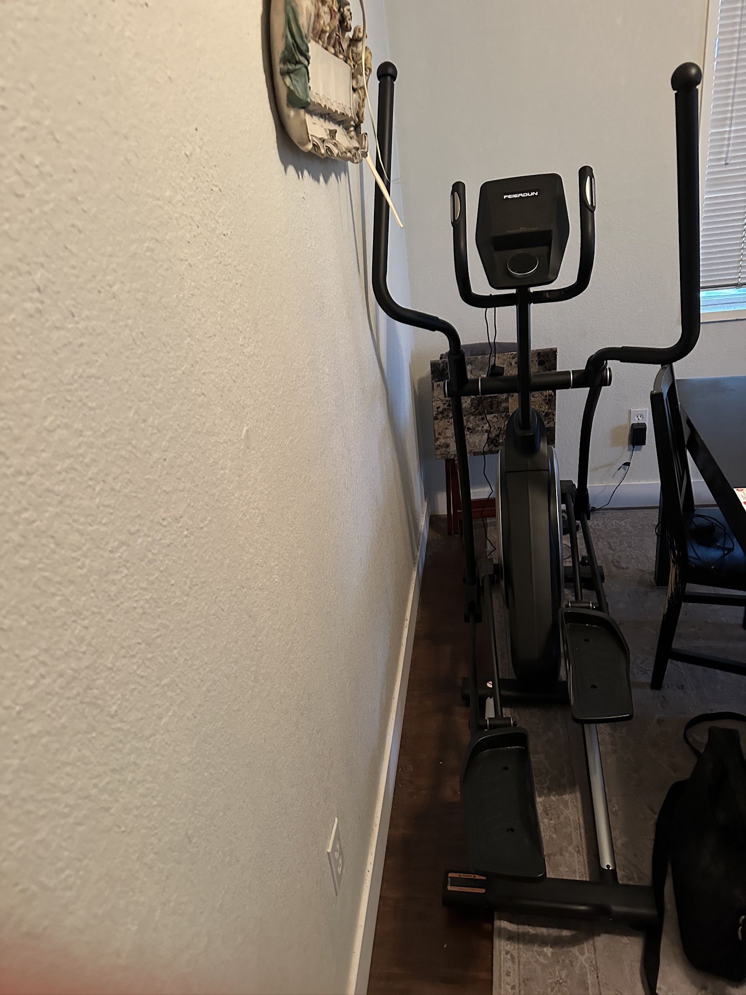 elliptical / stair climber workout device