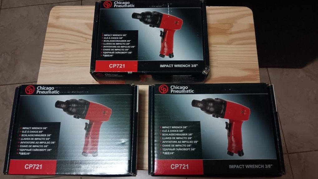 $200 FOR ALL THREE IMPACTS...BRAND NEW Chicago Pneumatic Air Impact Wrench.