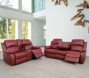 2 Pc. Reclining Sofa and Loveseat