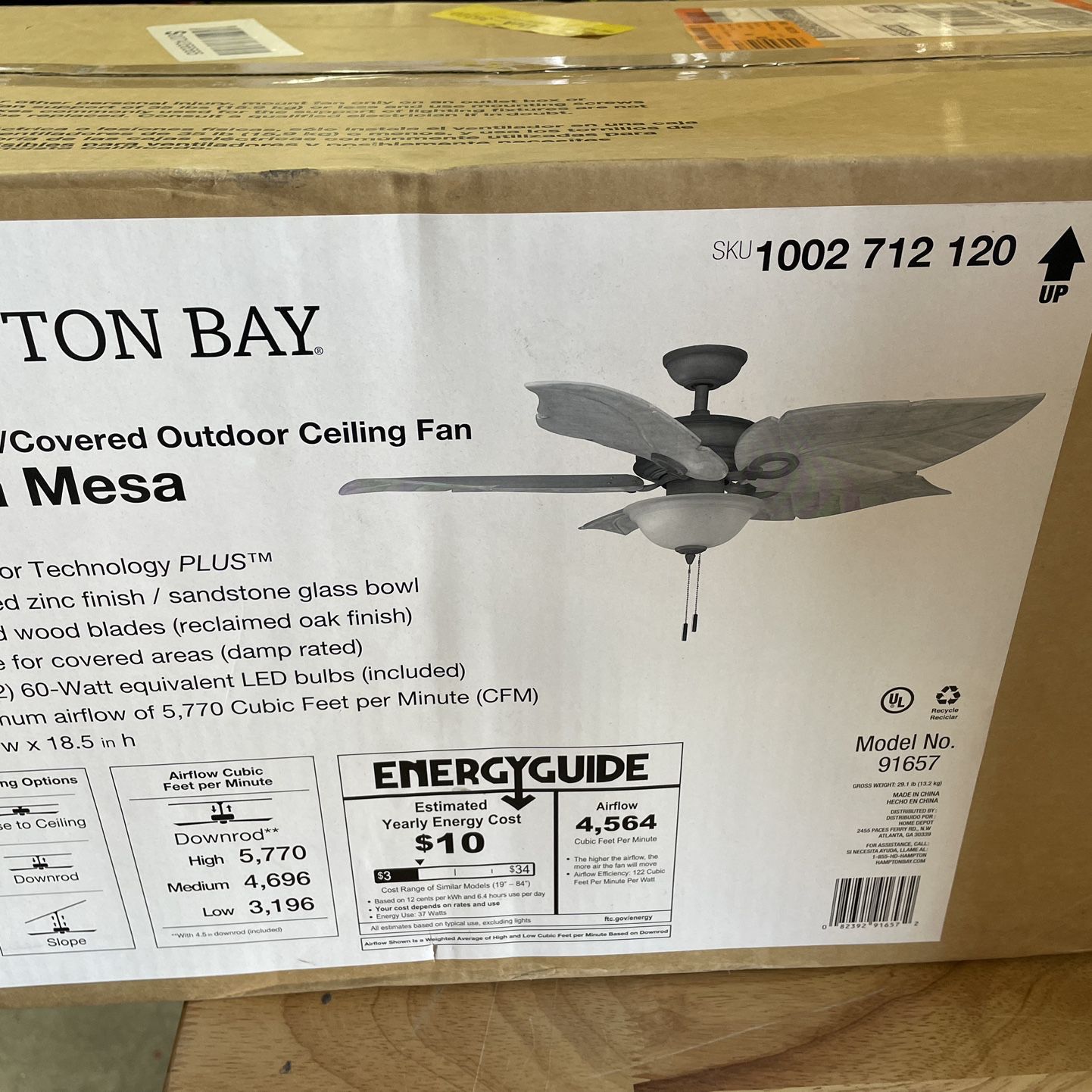 Costa Mesa 56in LED Ceiling Fan 