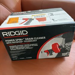 Like New RIDGID Power, Spin, Hybrid, Drain Cleaning Snake Auger- 1/4”x 25’