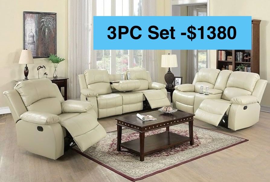 💥FREE DELIVERY💥Brand New 3PC Reclining Sofa Loveseat Chair Set