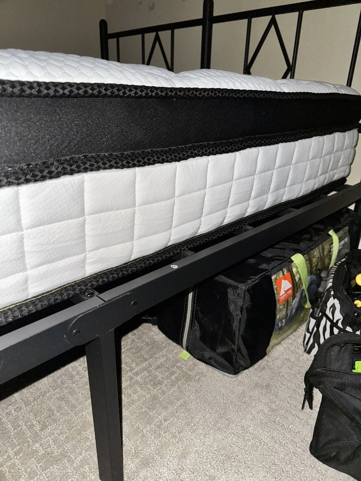 Full Size Bed Frame + Mattress – Like New – $200