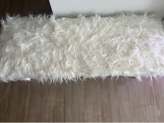 Faux fur bench