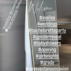 Espejo personalizado con frase a tu gusto para cualquier  evento