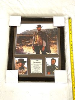 Mint condition rare find 23” x 19” commemorative Clint Eastwood collectors, photo plaque.