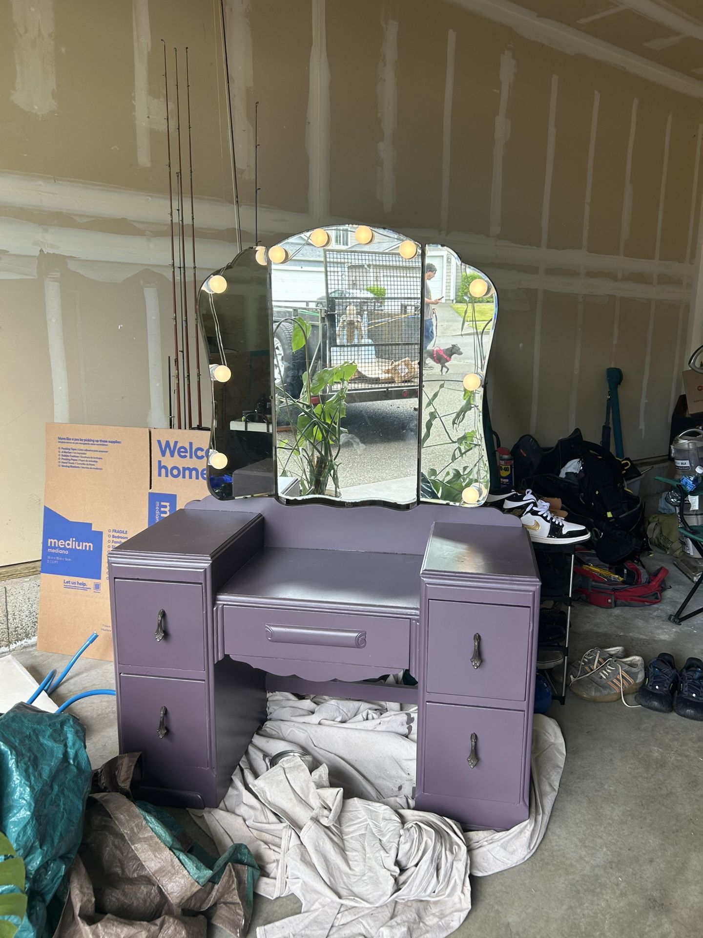 Vintage Wood Vanity