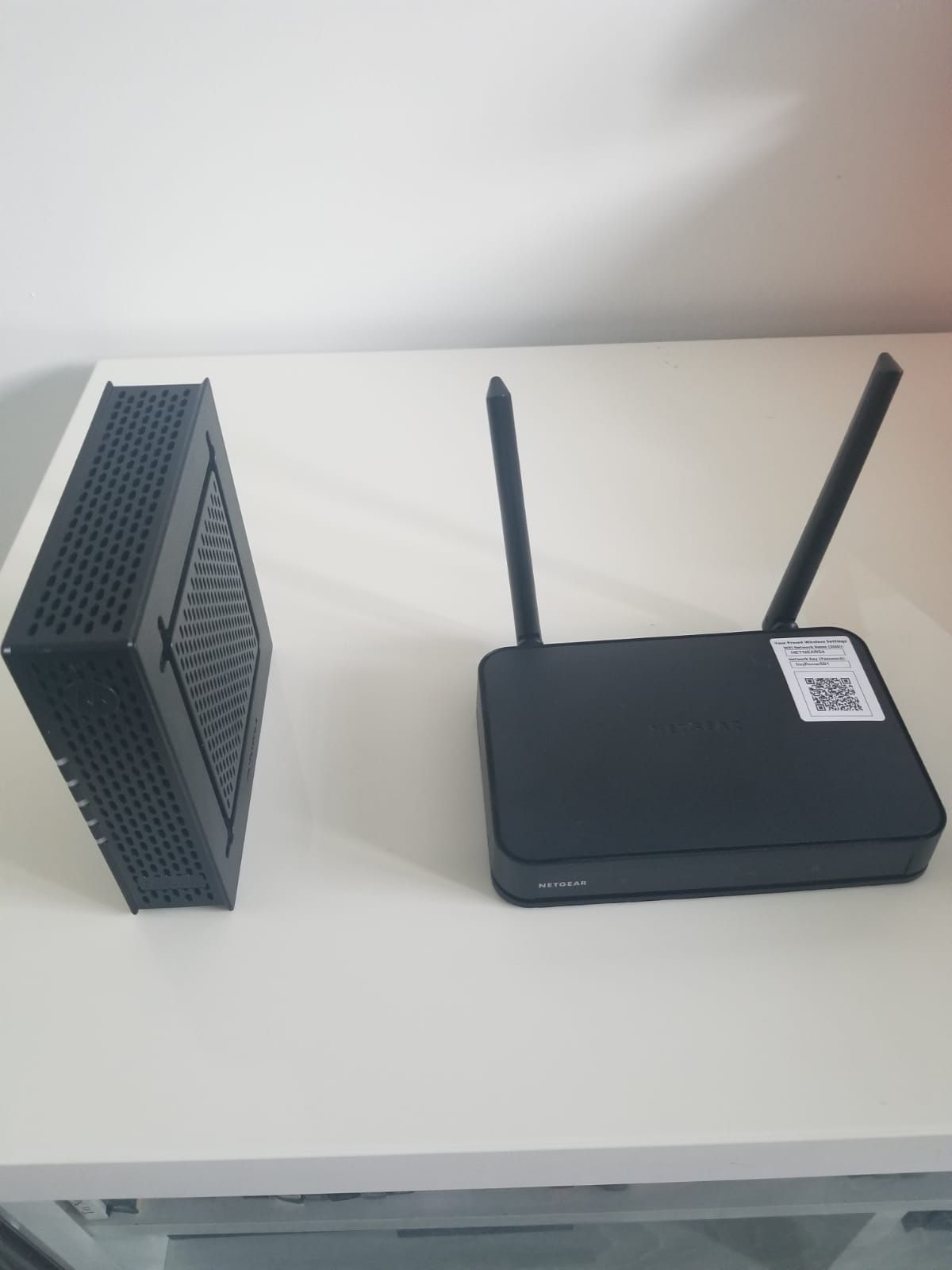 Motorola Modem and netgear router