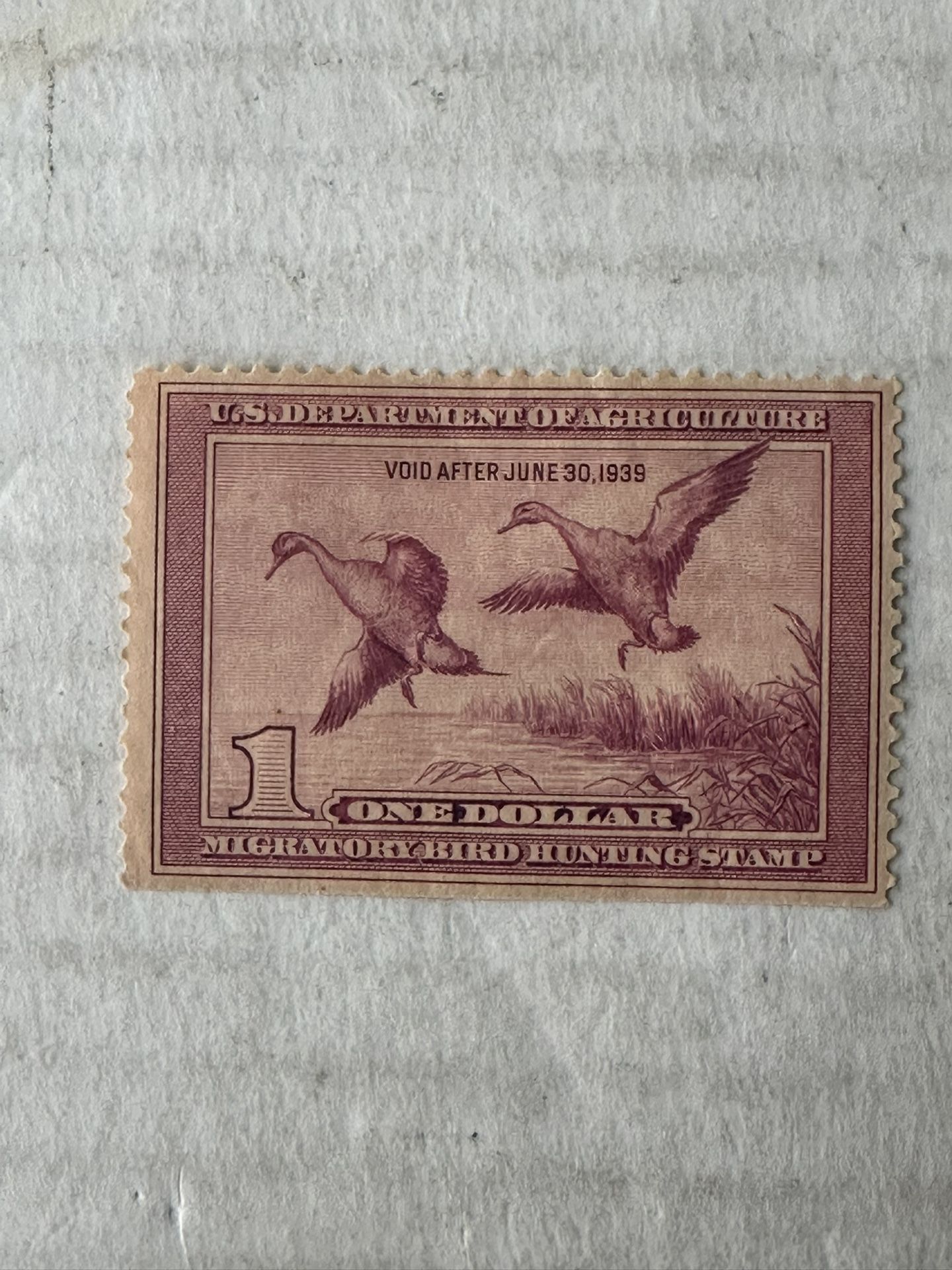 United States RW5 Duck Stamp Mint Hinged