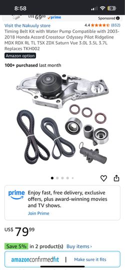 Timing belt kit with water pump