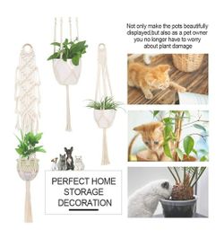 Handmade Macrame two Plant Hangers