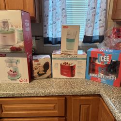 Ice Cream Maker, Hot Dog Toaster, Etc