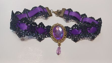 Purple Gothic Choker