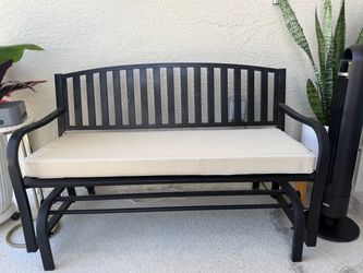 Steel Bench Glider – Fully Assembled &  Cushion included